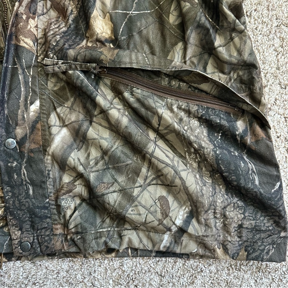 Pella Realtree Hardwoods Camo Full Zip Jacket Vintage Mens Size 2X REG Mesh Line - Picture 6 of 15
